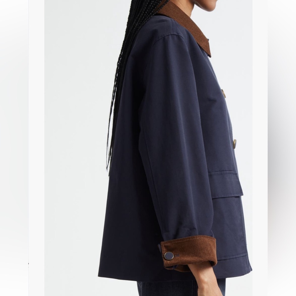 Veronica Beard Arlen Corduroy Trim Dickey Jacket - Picture 5 of 7